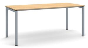 Stůl PRIMO SQUARE se šedostříbrnou podnoží 1800 x 800 x 750 mm, buk