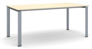 Jednací stůl INFINITY se šedostříbrnou podnoží 1800 x 900 x 750 mm, šedá