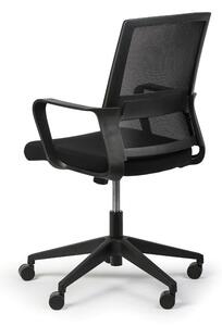 Kancelářská židle LOW 1+1 ZDARMA, černá