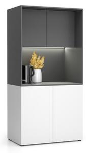 Kuchyňka NIKA bez vybavení 1000 x 600 x 2000 mm, grafitová