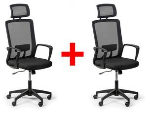 Kancelářská židle BASE PLUS 1+1 ZDARMA, černá