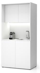 Kuchyňka NIKA se dřezem a baterií 1000 x 600 x 2000 mm, bílá, pravé