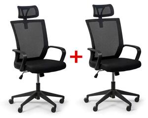 Kancelářská židle Basic 1+1 ZDARMA, černá
