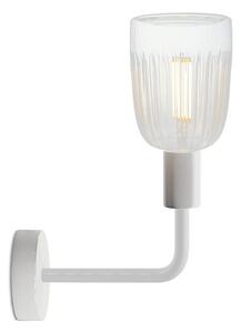 Kovová nástěnná lampa s ramenem Fermaluce Elle Crystal E27 Barva: matná bílá