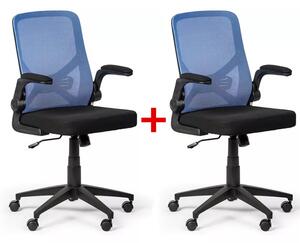 Kancelářská židle FLEXI 1+1 ZDARMA, modrá