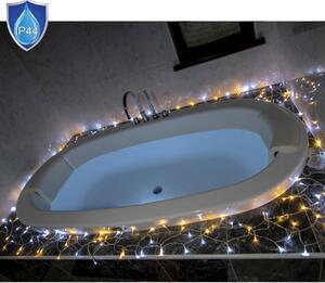 VOLTRONIC® 67675 Vánoční LED osvětlení-5 m,50 LED,teple/studeně bílé,baterie
