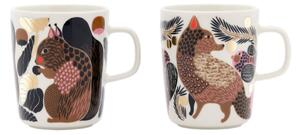 Marimekko Set hrnků Oiva Kurre & Ketunmarja 0,25l, 2ks