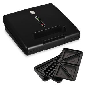 Sendvičovač 3 v 1 s nepřilnavým povrchem 780 W Matte Black Collection