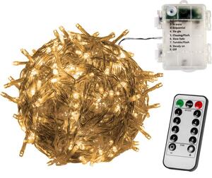 VOLTRONIC® 67409 Vánoční řetěz - 20 m, 200 LED, teple bílý, na baterie