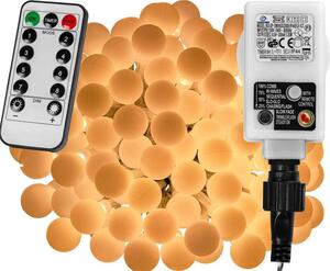 VOLTRONIC® 67300 Párty osvětlení - 5 m, 50 LED diod, teple bílé + ovladač