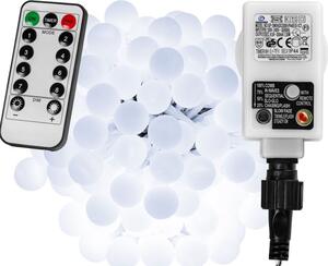 VOLTRONIC® 67301 Párty osvětlení - 5 m, 50 LED diod, studeně bílé + ovladač