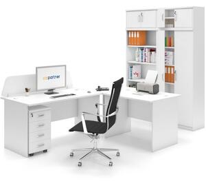 Kancelářský pracovní stůl MIRELLI A+, rovný, délka 1600 mm, bílá