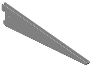 Nosník polic typu U pro ELEMENT SYSTEM, hloubka 270 mm, šedý