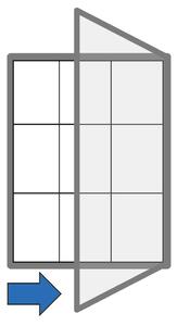 Venkovní vitrína magnetická, jednokřídlá, 750 x 1000 mm