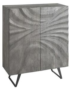 Massive home | Vysoká komoda HURRICANE 120cm 3D akátové dřevo