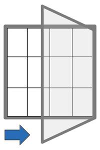 Venkovní vitrína magnetická, jednokřídlá, 950 x 1000 mm