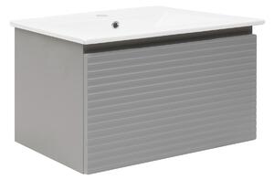 Koupelnová skříňka s umyvadlem Naturel Savona 98x43x44,8 cm šedá mat