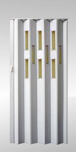 Shrnovací dveře prosklené Bříza Šířka (cm): 71, Výška (cm): 203