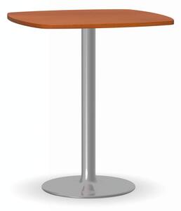 Konferenční stolek FILIP II, 660x660 mm, chromovaná podnož, deska třešeň
