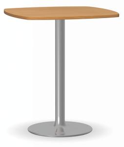 Konferenční stolek FILIP II, 660x660 mm, chromovaná podnož, deska buk