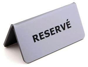 Plastová cedulka na stůl "reservé", pro samolepící fólie, 115x60 mm