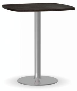 Konferenční stolek FILIP II, 660x660 mm, chromovaná podnož, deska wenge