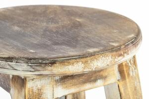 Divero Designová vintage stolička opálená - 50 cm