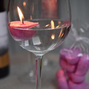 Supeko plovoucí svíčky srdce růžové 6 ks