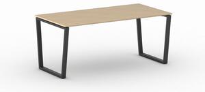 Kancelářský stůl PRIMO IMPRESS, černá podnož, 1800 x 900 mm, buk