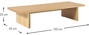 Nízký dřevěný konferenční stolek Dako