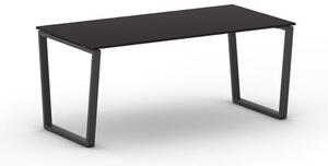 Kancelářský stůl PRIMO IMPRESS, černá podnož, 2000 x 900 mm, wenge