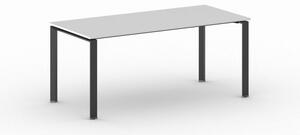 Jednací stůl INFINITY s černou podnoží 1800 x 900 x 750 mm, třešeň