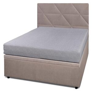 Postel Fro Caro 120x200 s roštem, úložným prostorem Mono 233, béž