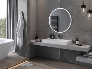 Mexen Gobi podsvícené koupelnové zrcadlo 90 x 90 cm, LED 6000K, ventilátor