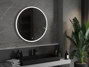 Mexen Gobi podsvícené koupelnové zrcadlo 90 x 90 cm, LED 6000K, ventilátor
