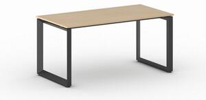 Kancelářský stůl PRIMO INSPIRE, černá podnož, 1600 x 800 mm, buk