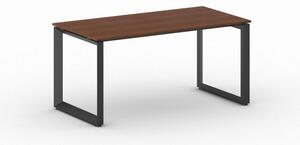Kancelářský stůl PRIMO INSPIRE, černá podnož, 1600 x 800 mm, třešeň