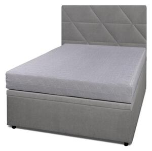 Postel Fro Caro 120x200 s roštem, úložným prostorem Mono 246, šedá