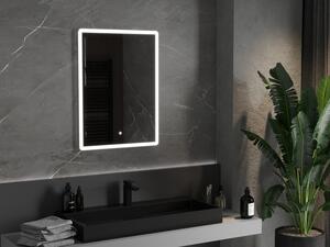 Mexen Navia podsvícené koupelnové zrcadlo 60 x 80 cm, LED 6000K, ventilátor