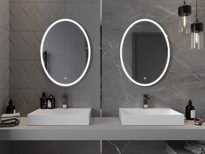 Mexen Elz podsvícené koupelnové zrcadlo 60 x 80 cm, LED 6000K, ventilátor