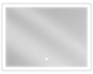 Mexen Navia podsvícené koupelnové zrcadlo 80 x 60 cm, LED 6000K, ventilátor - 9803-080-060-611-00