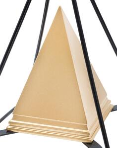 Kovová soška ve zlatém dekoru Mauro Ferretti Piramid