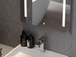 Mexen Remi podsvícené koupelnové zrcadlo 50 x 70 cm, LED 6000K, ventilátor