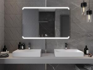 Mexen Nida podsvícené koupelnové zrcadlo 120 x 80 cm, LED 6000K, ventilátor