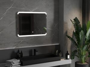 Mexen Nida podsvícené koupelnové zrcadlo 80 x 60 cm, LED 6000K, ventilátor