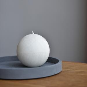 Supeko svíčka koule 8 cm bílá
