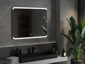 Mexen Nida podsvícené koupelnové zrcadlo 100 x 80 cm, LED 6000K, ventilátor
