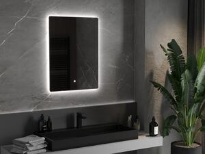 Mexen Sun podsvícené koupelnové zrcadlo 60 x 80 cm, LED 6000K, ventilátor