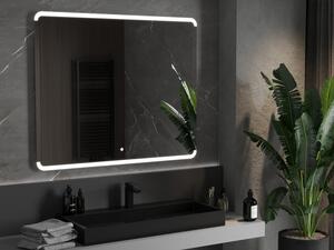 Mexen Nida podsvícené koupelnové zrcadlo 120 x 100 cm, LED 6000K, ventilátor
