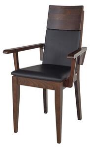 Čalouněná jídelní židle KT170, buk (Potah: Toptextil, Barva dřeva: Bělená)
